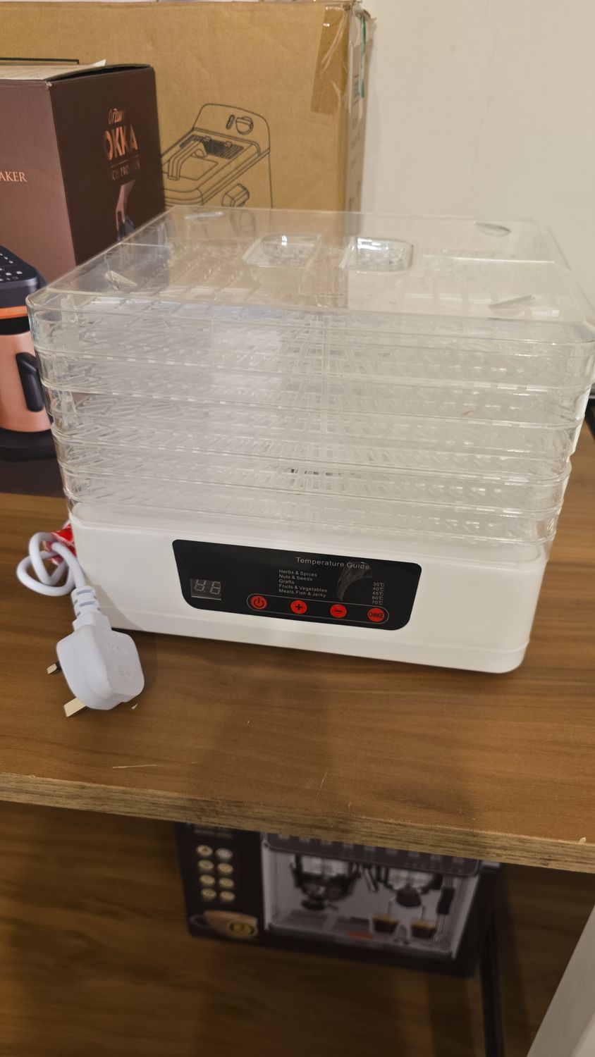 مجفف فواكه وخضروات ٥ رف ابيض