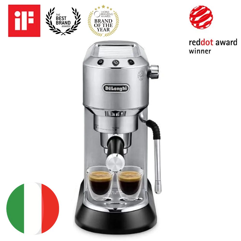 ماكينة قهوة اسبريسو ديديكا آرتي من ديلونجي مع فوهة رغوة الحليب - بدراع برو 