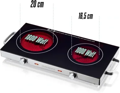 مسطح هينريش دبل هالوجين ٢ شعله كهرباء ٢٨٠٠ وات