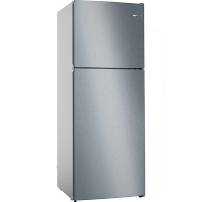 ثلاجه بوش ١٨ قدم نوفروست ٤٥٣ لتر  بفريزر علوى سيلفر صنع في تركيا