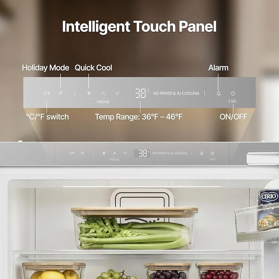 Built-in Mini Bar Fridge 136L No Frost Digital – Candor German BC-135WA1EQ