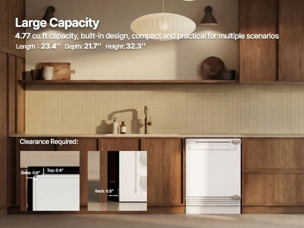 Built-in Mini Bar Fridge 136L No Frost Digital – Candor German BC-135WA1EQ