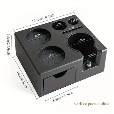 محطة تقطيع القهوة الإسبريسو- آلة تقطيع قابلة للتعديل لبارستا المنزل، تقطيع قهوة دقيق، ملحق صنع القهوة البلاستيكي المتين، أدوات بارستا، تصميم أنيق، تصميم وظيفي