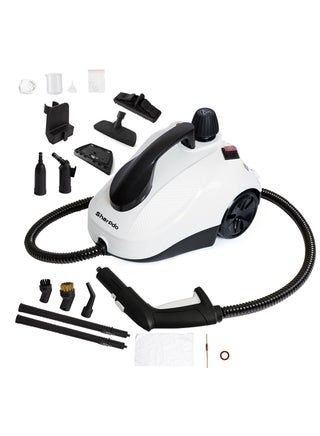 منظف ​​البخار ، 2000 واط من البخار مع 18 إكسسوارات ماركة SHarpdo Eu ، 5 بار باخرة محمولة قوية متعددة الأغراض للتنظيف ، للأرضيات متعددة الأغراض ومتعددة السطح ، نافذة ، أرضية ، كيتش ، الحمام ، السيارة