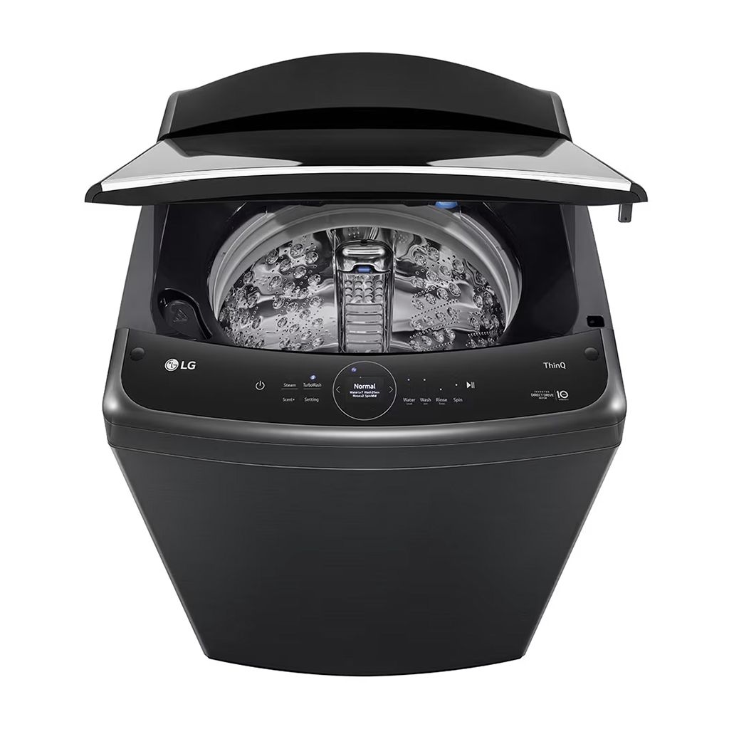 غسالة ملابس ال جي فوق اوتوماتيك، تحميل علوي، 23 كجم،اسود- LG