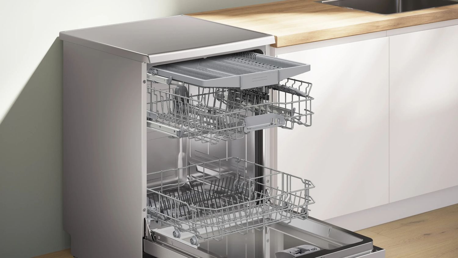 غسالة أطباق قائمة بذاتها 60 cm إينوكس سهل التنظيف  ١٤ فرد SMS46NI20V