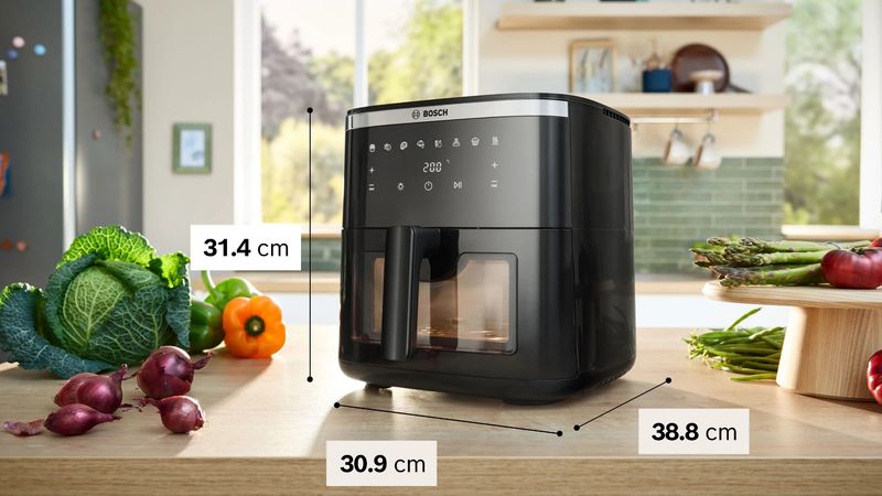 قلاية هوائية بوش 7.2 لتر | Bosch Air Fryer MAF671B0 – طهي صحي وسريع للعائلة