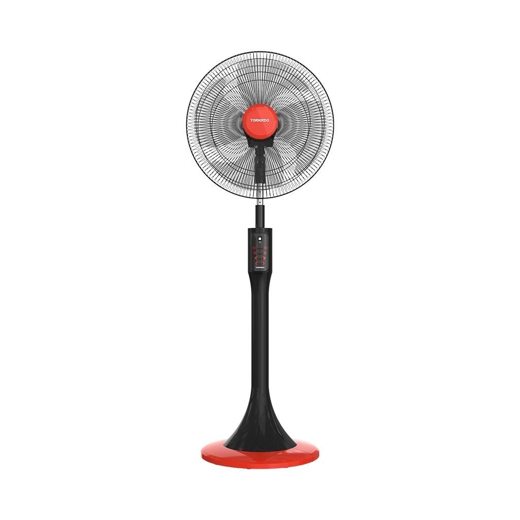 مروحة استاند تورنيدو 18 بوصة 4 ريشة أسود × أحمر TSF-18MB