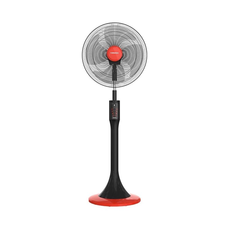 مروحة استاند تورنيدو 18 بوصة 4 ريشة أسود × أحمر TSF-18MB