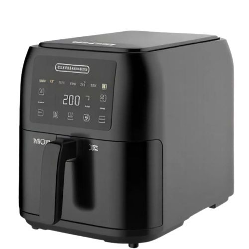 قلاية هوائية سعة 8 لتر - طاقة 1700 وات، سلة واسعة، تحكم رقمي باللمس، 7 وظائف مضبوطة مسبقًا، الحمل الحراري السريع - مثالية للوجبات الكبيرة والطهي بدون دخان من بلاك اند ديكير SAF80W-B5، 1700.0 واط، أسود