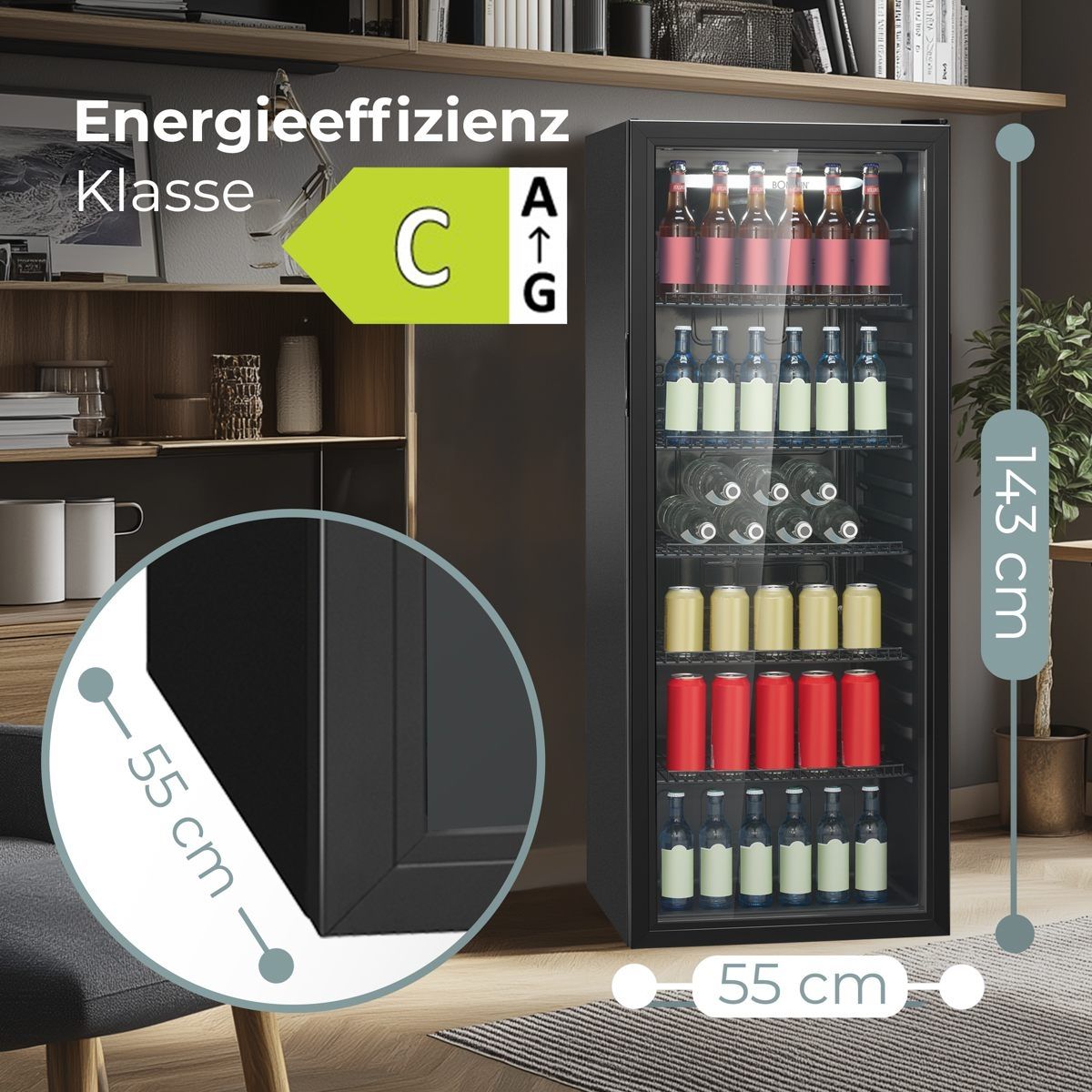 Bomann Beverage Cooler KSG 7292 black