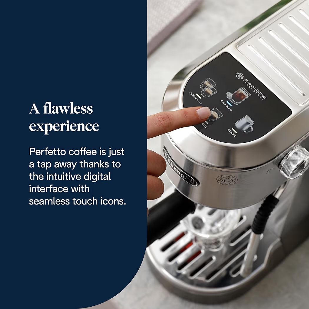 DEILONGI EC890 STAINLESS STEEL Espresso machine withe coled prew 