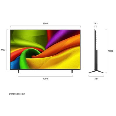 تلفزيون ال جي سمارت 75 بوصة ، LED جودة 4K UHD معالج α7 AI 4K Gen9 ريموت ماجيك بريسيفر داخلى (2026) - 75NU840B6LA