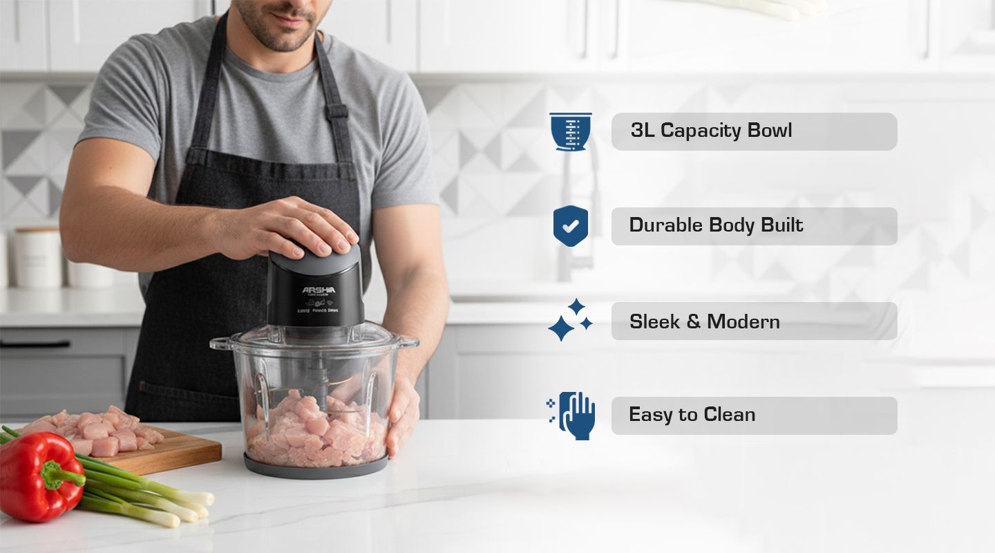 Arshia Electric Chopper 3L (Black