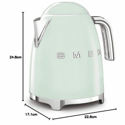 كاتيل كهربائي سميج مينت جرين – 1.7 لتر – 2750 وات –SMEG – KLF03PGUK