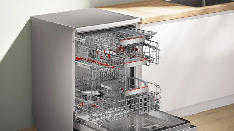 Series 8 free-standing dishwasher 60 cm Brushed steel anti-fingerprint SMS8YDI82T