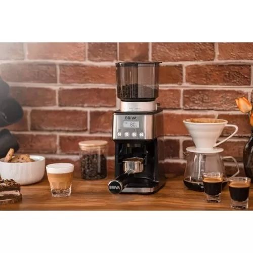 بريفا مطحنة حبوب قهوة فضي ماستر اتوماتيك