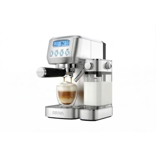 بريفا ماكينة قهوة موكا لاتيه برو 1350 وات لون فضي BRIVA-50480