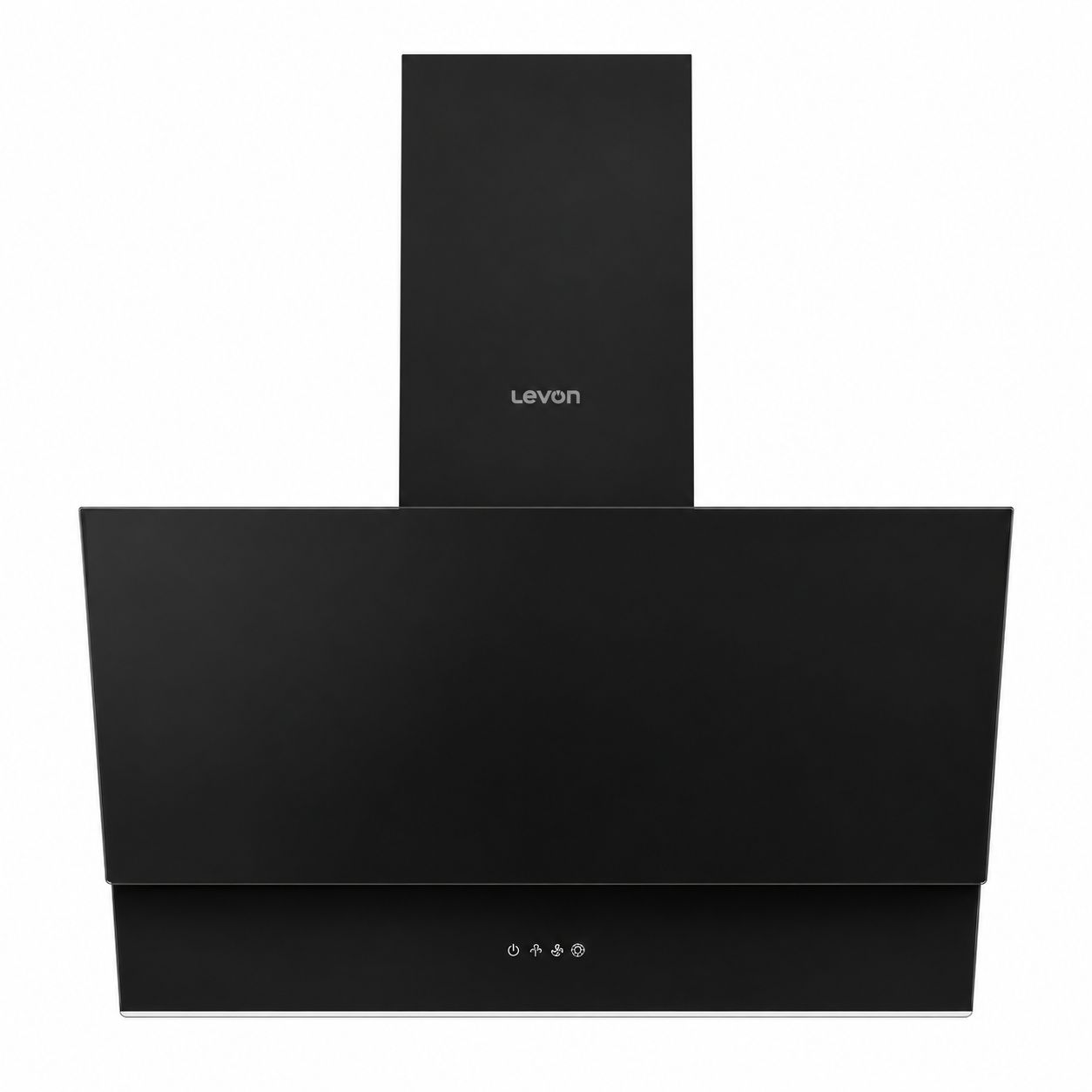 Levon 60 cm Black Inclined Glass Cooker Hood — LV-NBH 2735-6-BK