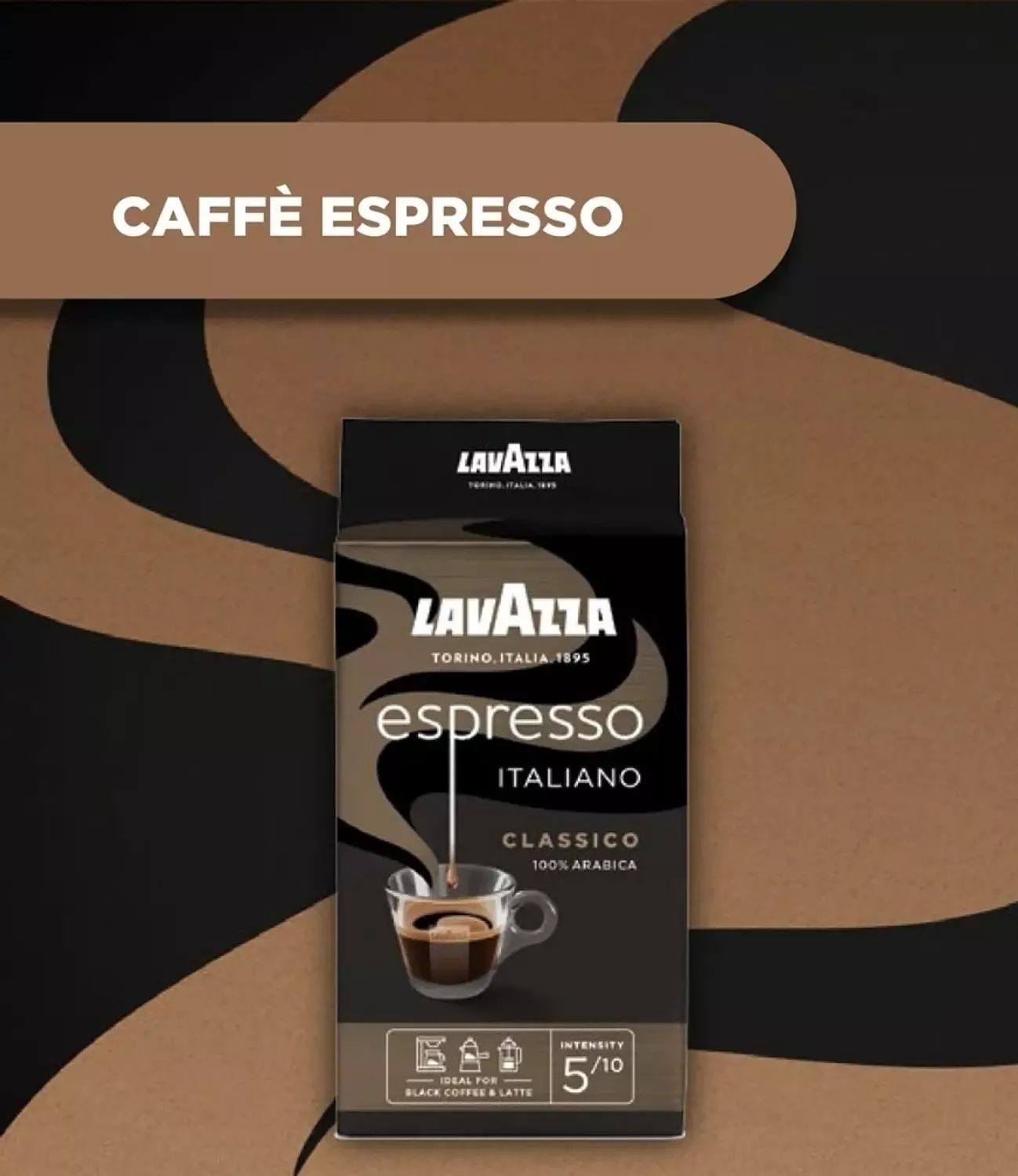 قهوة لافازا إسبريسو إيطاليانو كلاسيكو – أرابيكا 100% Lavazza Espresso Italiano Classico
