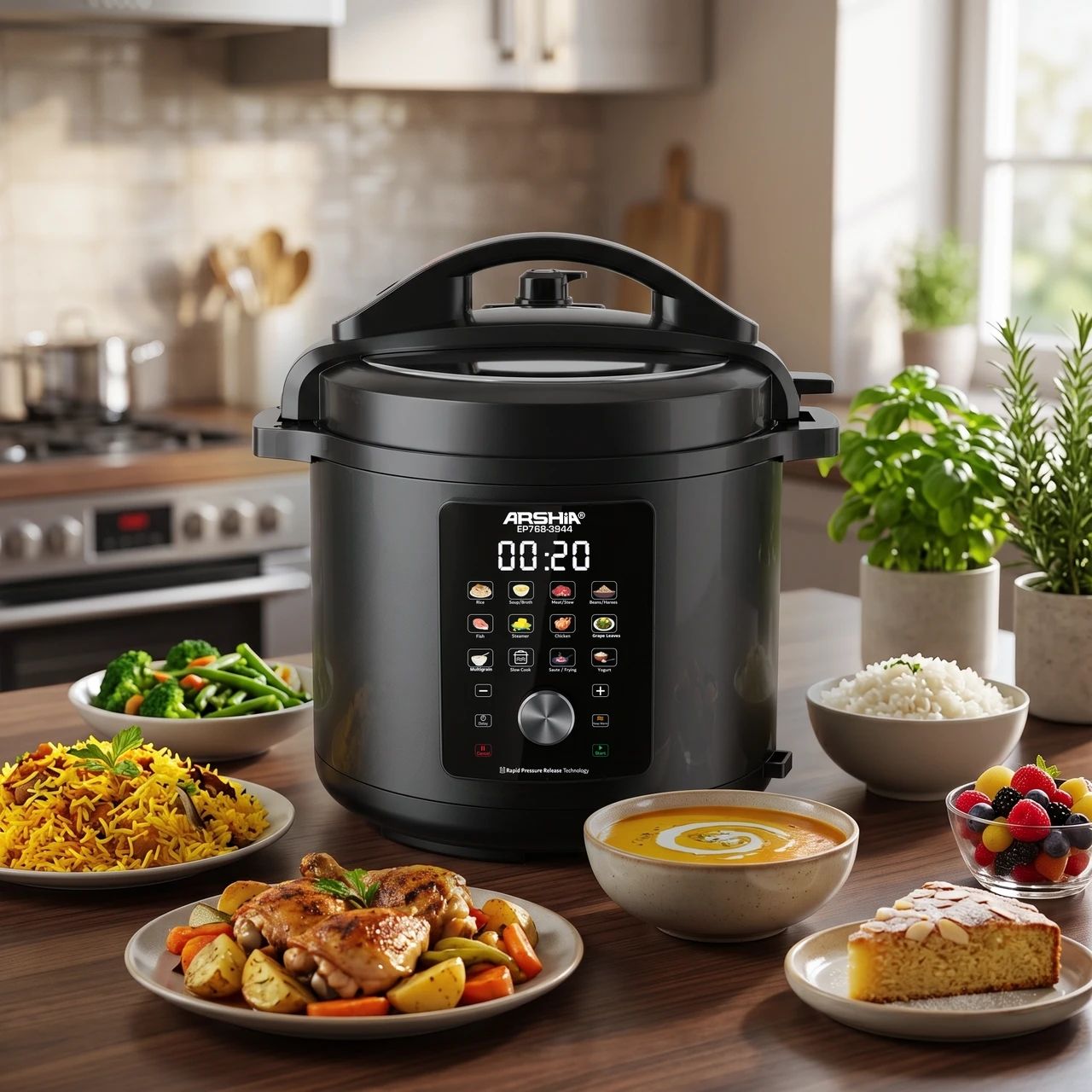 Arshia 12L Digital Pressure Cooker – 3944