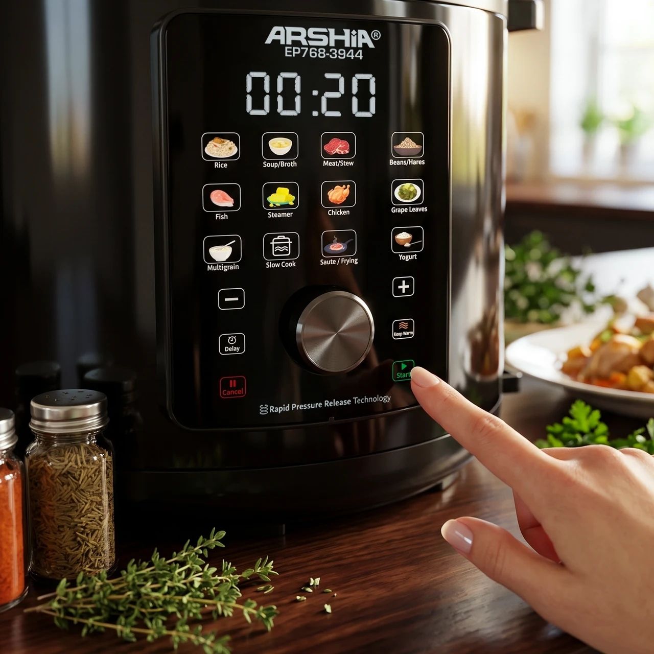 Arshia 12L Digital Pressure Cooker – 3944