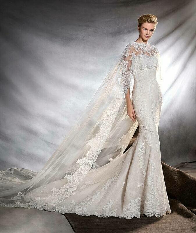 Pronovias Lace Bridal Cape ONLY Pronovias Lace Bridal Cape ONLY