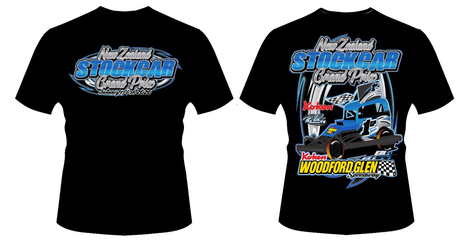 Retro Range 2020 NZ Stockcar Grand Prix Tees