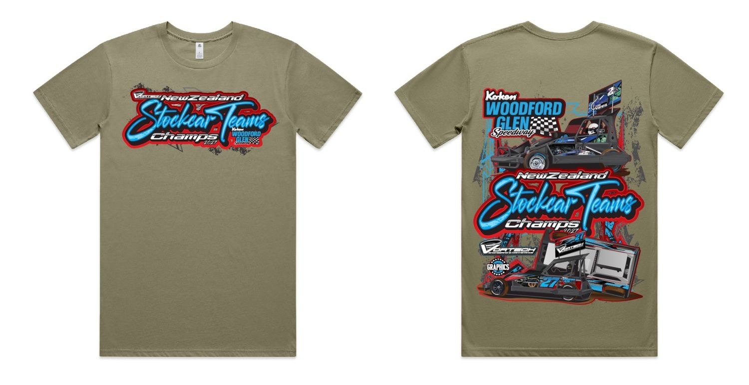 2027 New Zealand Stockcar Teams Champs Tee 2027 New Zealand Stockcar Teams Champs Tee