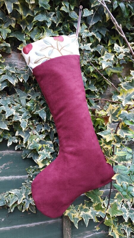 'Crimson Garden' Christmas Stocking