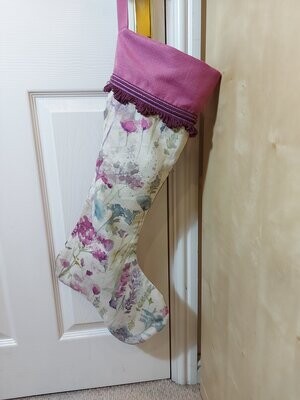 'Watercolour Florals' Christmas Stocking