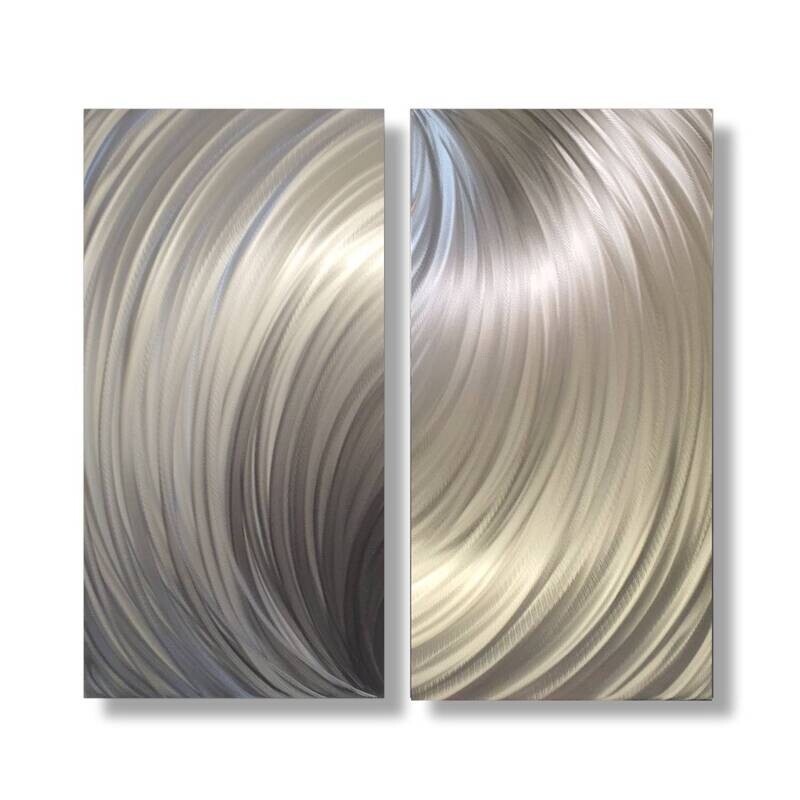 Metal Wall Art Sculpture, Modern Decor, Abstract Sculpture, 2 Piece Art, Contemporary Art, Unique Artwork, Multi Panel Wall Hanging, Accent