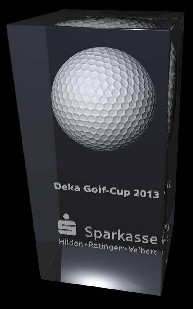 Pokal Würfel mit 3d Laserung