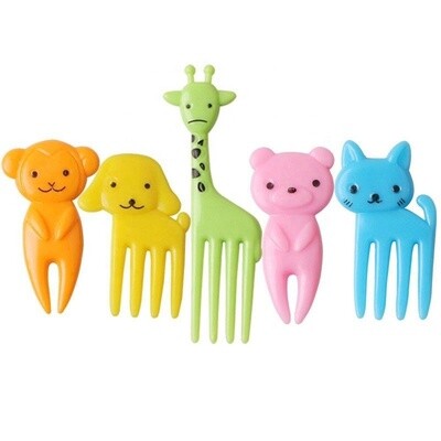 Animal Fruit Forks 10pc