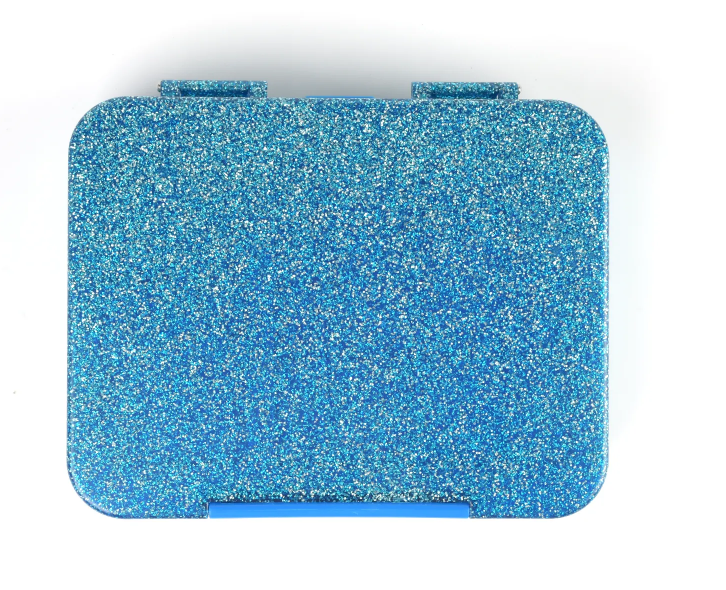 Glitter Bento Box - 6 Compartments - Blue