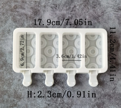 Baby &amp; Toddler Silicone Ice Cream Moulds - Donut Design