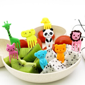 Animal Fruit Forks 10pc