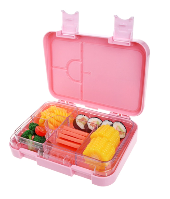 Bento Box - 6 Compartments - Light Pink