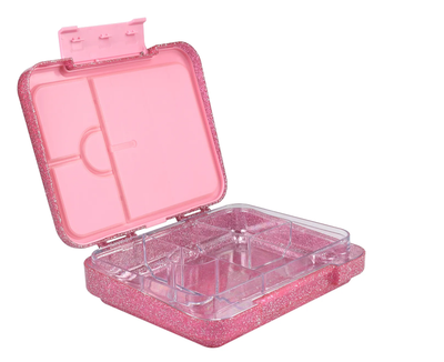 Glitter Bento Box - 6 Compartments - Pink