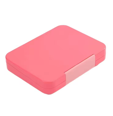 Bento Box - 6 Compartments - Coral Pink