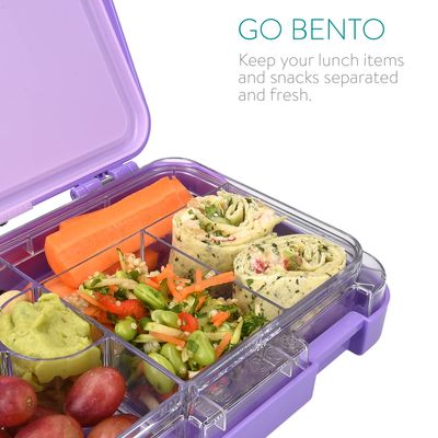 Bento Box - 6 Compartments - Lilac (Large)