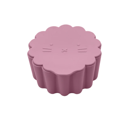 Baby Silicone Snack Containers - Lion Pink