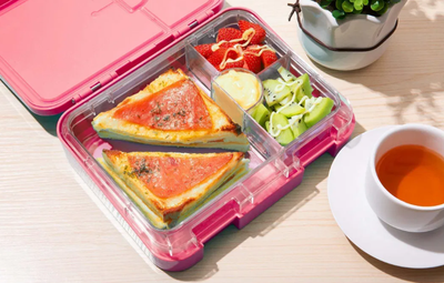 Bento Box - 6 Compartments - Coral