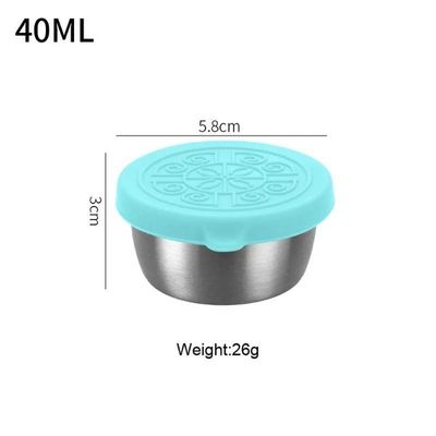 Stainless Steel Sauce Containers - Aqua Blue 1pc