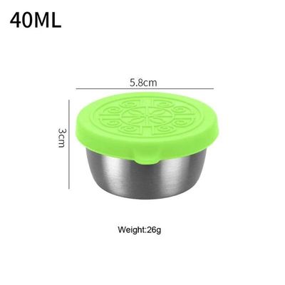 Stainless Steel Sauce Containers - Green 1pc