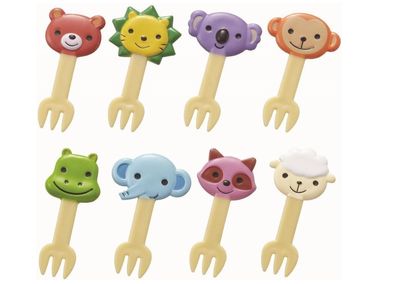 Animal Friends Fruit Forks 8pc