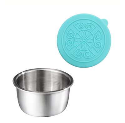 Stainless Steel Sauce Containers - Aqua Blue 1pc