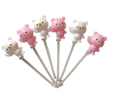 Teddy Fruit Picks 6pc