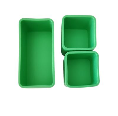 Silicone Snack Cups - Green 3pc
