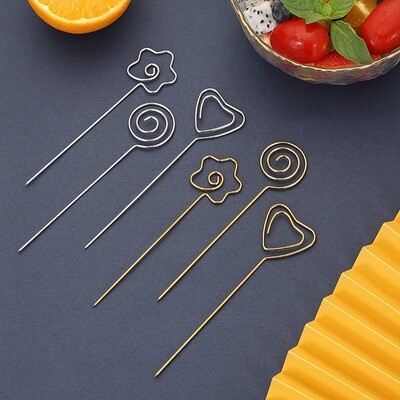Stainless Steel Fruit Skewers 6pc